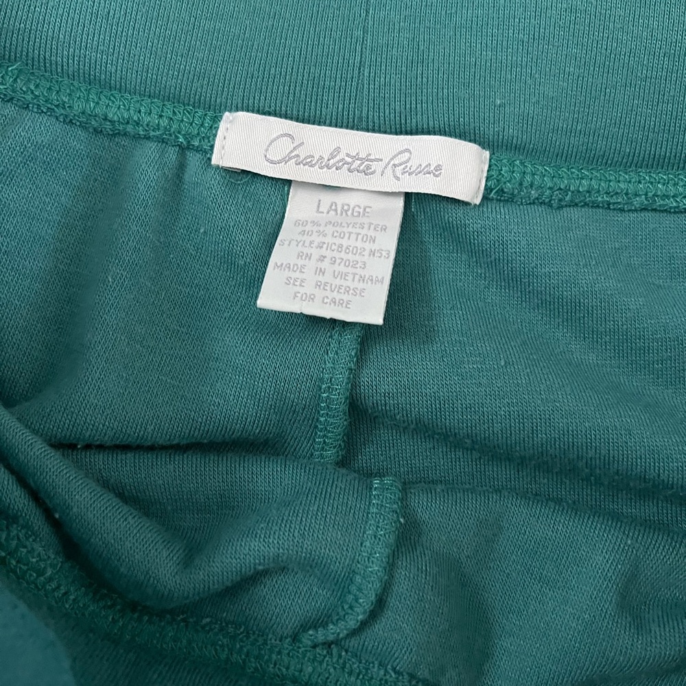 Charlotte Russe track pants / lounge pants / wide leg soft Terry cloth sweatpant - Picture 3 of 3